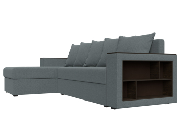 Диван угловой Дубай Лайт правый угол, рогожка Амур