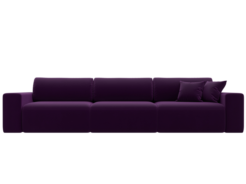 Диваны еврокнижки, Диван прямой Лига-036 Классик Лонг, микровельвет