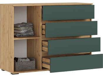 Комод Норд 1 дверь/4 ящика 1200,  матовый