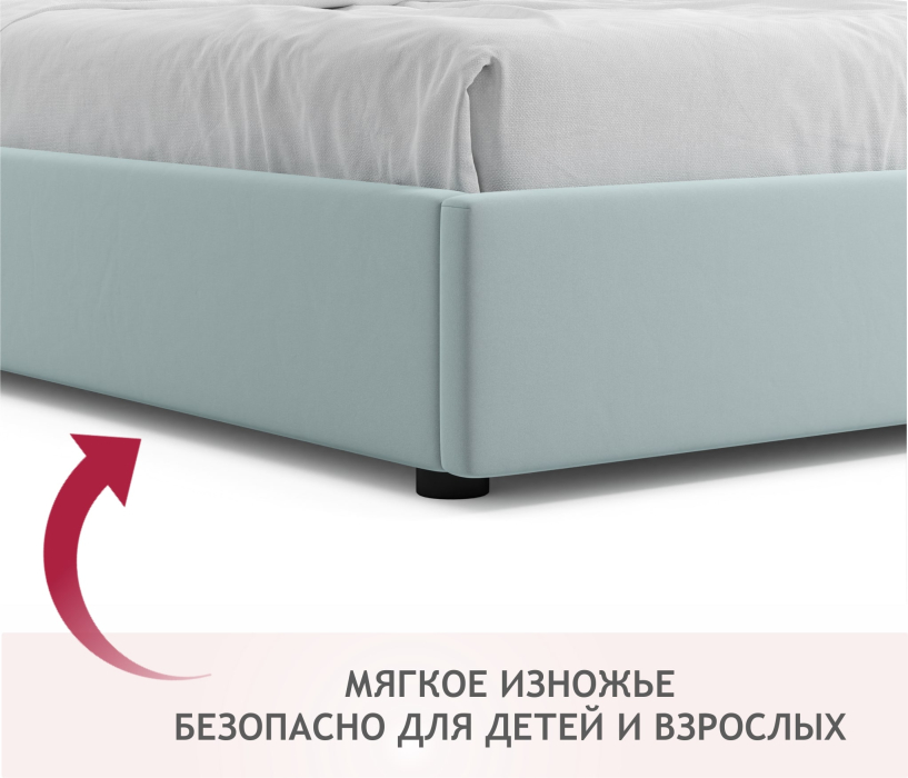 Мягкая кровать, Мягкая кровать-софа без изголовья Base 1600 с подъемным механизмом