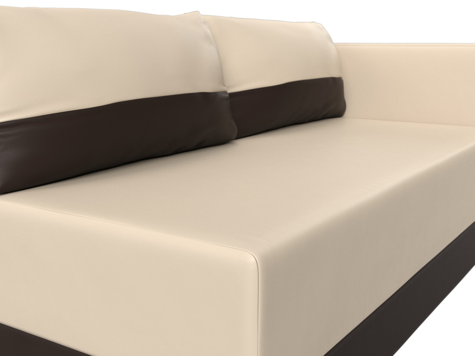 Кушетка диван, Кушетка Никас правая, экокожа