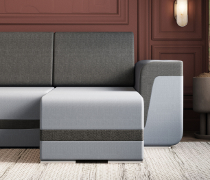 Угловой диван-кровать Марракеш, велюр/рогожка