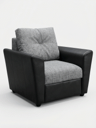 Кресло Амстердам раскладное, рогожка/экокожа