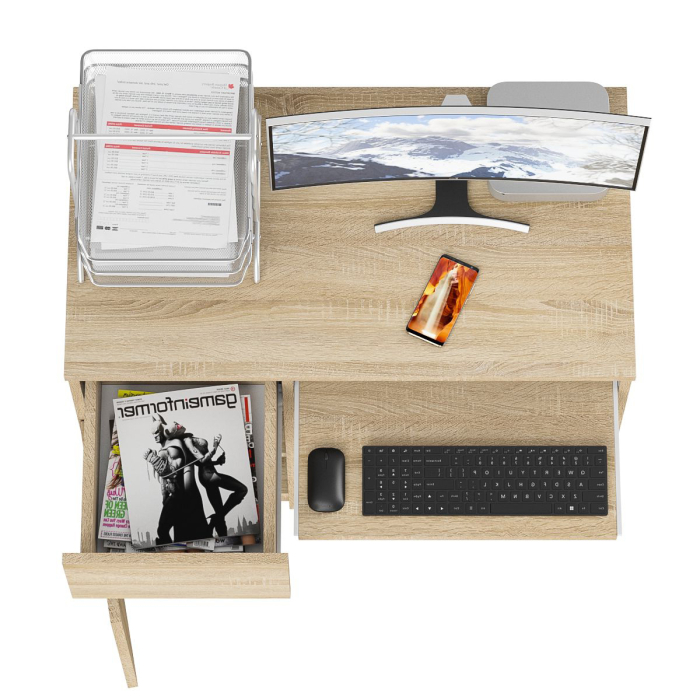 Детские столы, Стол компьютерный Мори МС-1 левый