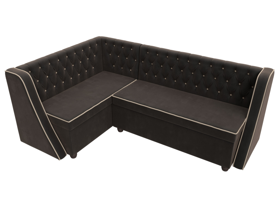Диваны угловые кухонные, Кухонный угловой диван Лофт левый угол, велюр