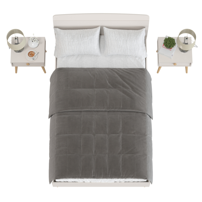 Спальные гарнитуры, Полутораспальная кровать Афина 1200 с двумя прикроватными тумбочками