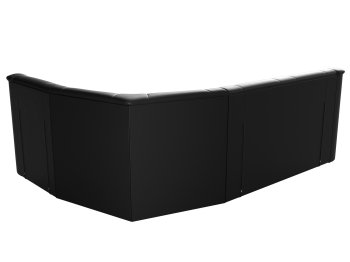 Угловой диван Карелия правый, экокожа