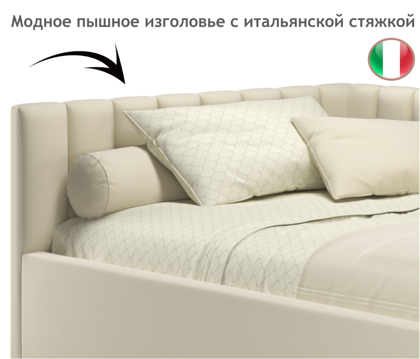 Мягкая кровать, Мягкая кровать Milena 1200 с подъемным механизмом