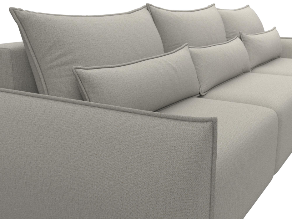 Диваны еврокнижки, Диван прямой Лига-051 НПБ Лонг, рогожка Амур