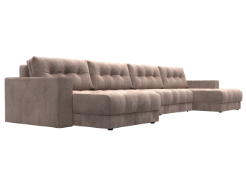 Диван П-образный с декором Лига-049 НПБ Лонг, велюр TOWER