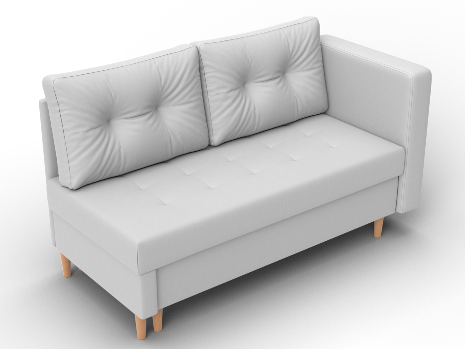 Маленькие спальные диваны, Кушетка Лига-098, экокожа 