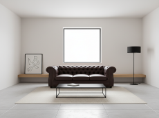 Дизайнерские диваны для гостиной, Диван Честер  Лофт 3-х местный, экокожа