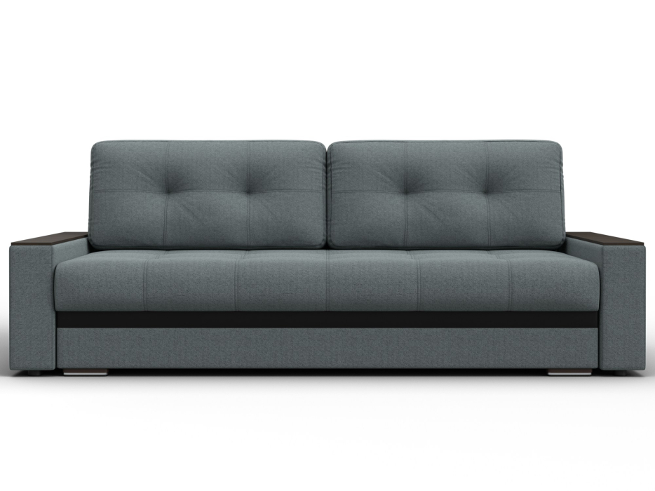 Диваны прямые, Диван прямой с декором Лига-096 НПБ, рогожка Амур / экокожа