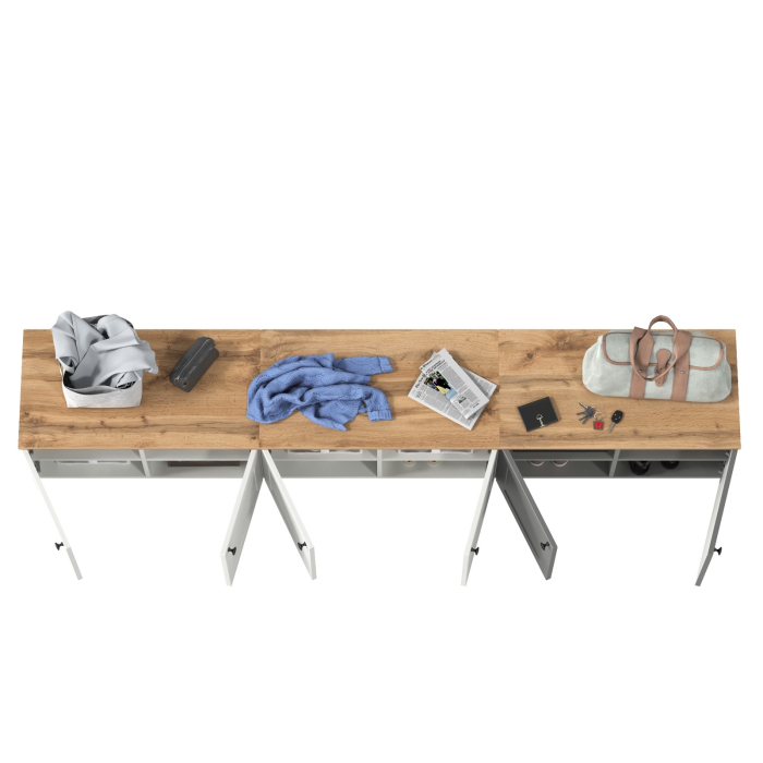 Прихожие, Три тумбы с двумя распашными дверками Остин