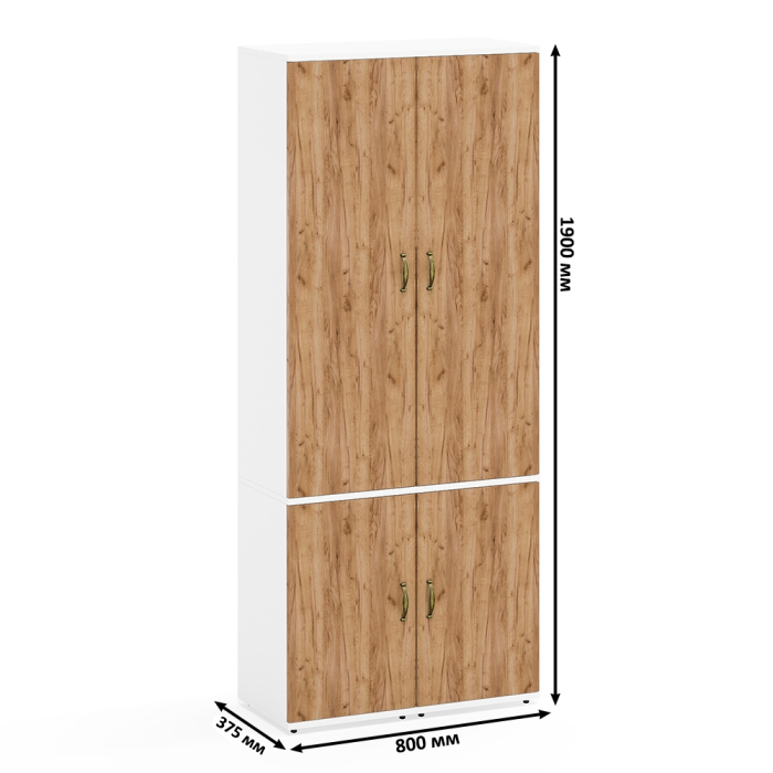 Для одежды, Два пенала Лидер-8 с выдвижной штангой для верхней одежды и полкой