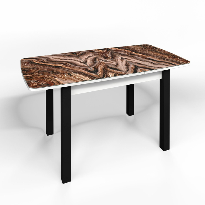 Обеденные столы, Флорида Стол белый, ноги квадрат/черные №11