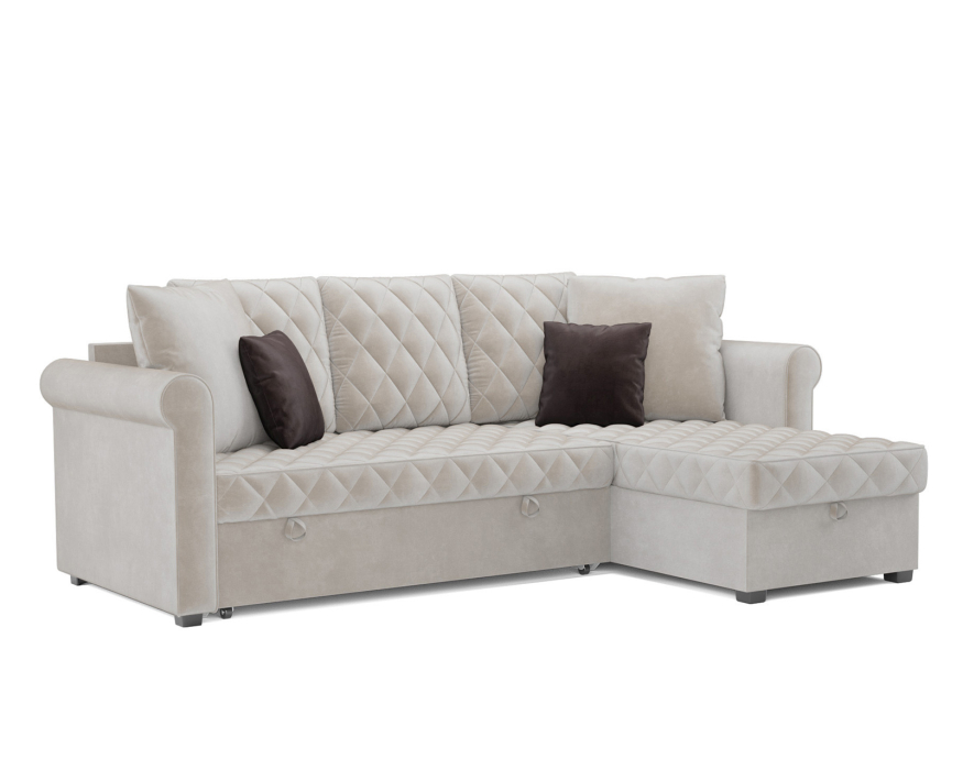 Диваны угловые в гостиную, Диван угловой Берлин (Бархат)