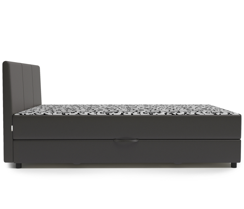 Мягкая кровать, Кровать тахта Классика 100 с подъемным механизмом, шенилл / экокожа