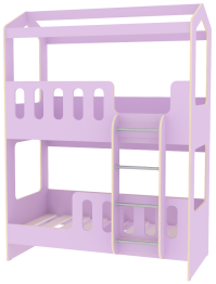 Двухъярусная кровать Домик Сказка ДС-17 80x160