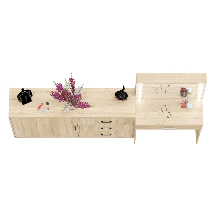 Туалетные столики, Комод ящики и дверка 122-1504 и туалетный столик с подсветкой СТ-4