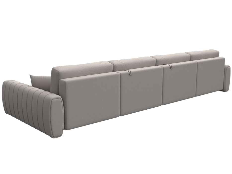 Диваны угловые в гостиную, Диван П-образный Лига-057 НПБ Лонг, замша JOLY