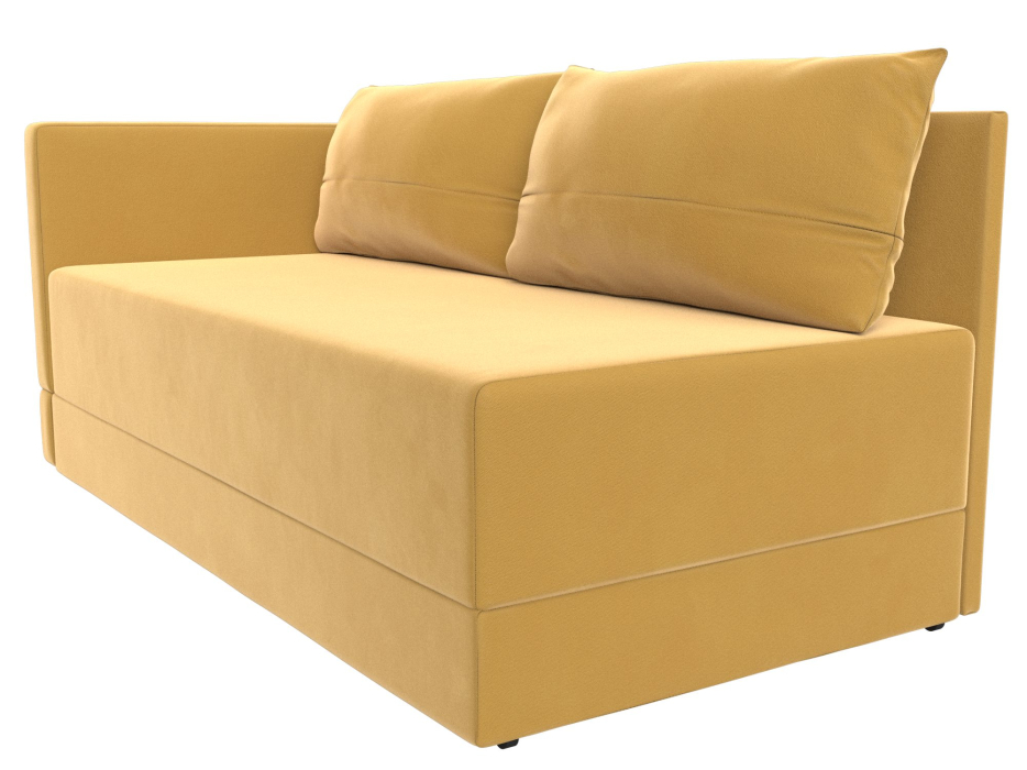 Кушетка диван, Кушетка Никас левая, микровельвет