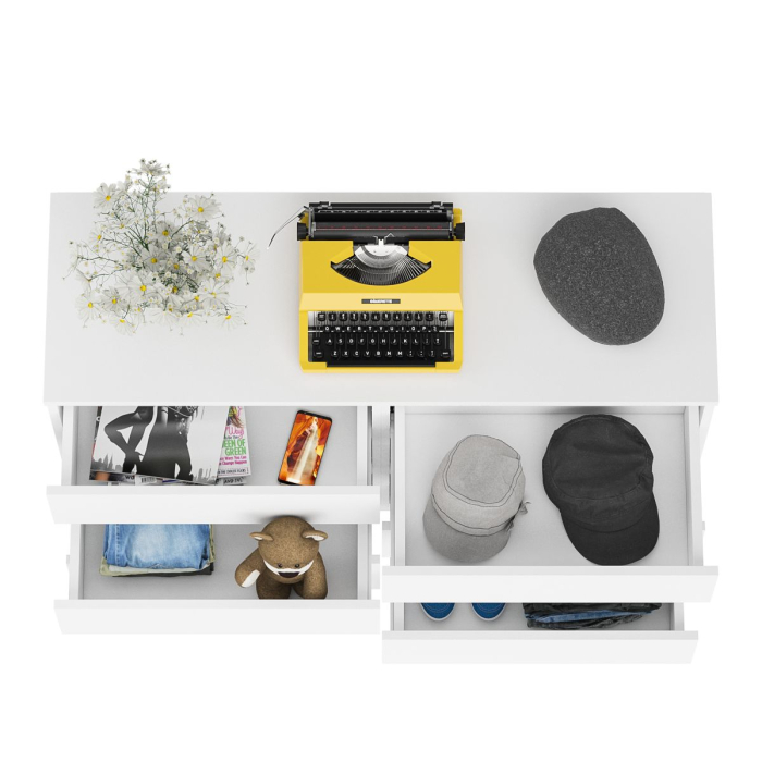 Комоды, Широкий комод шесть ящиков Мори МК1200.6