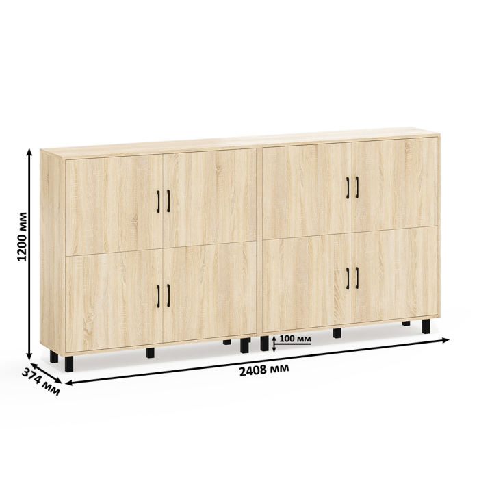 Комоды, Две тумбы-комода с дверками РВК 126-1204