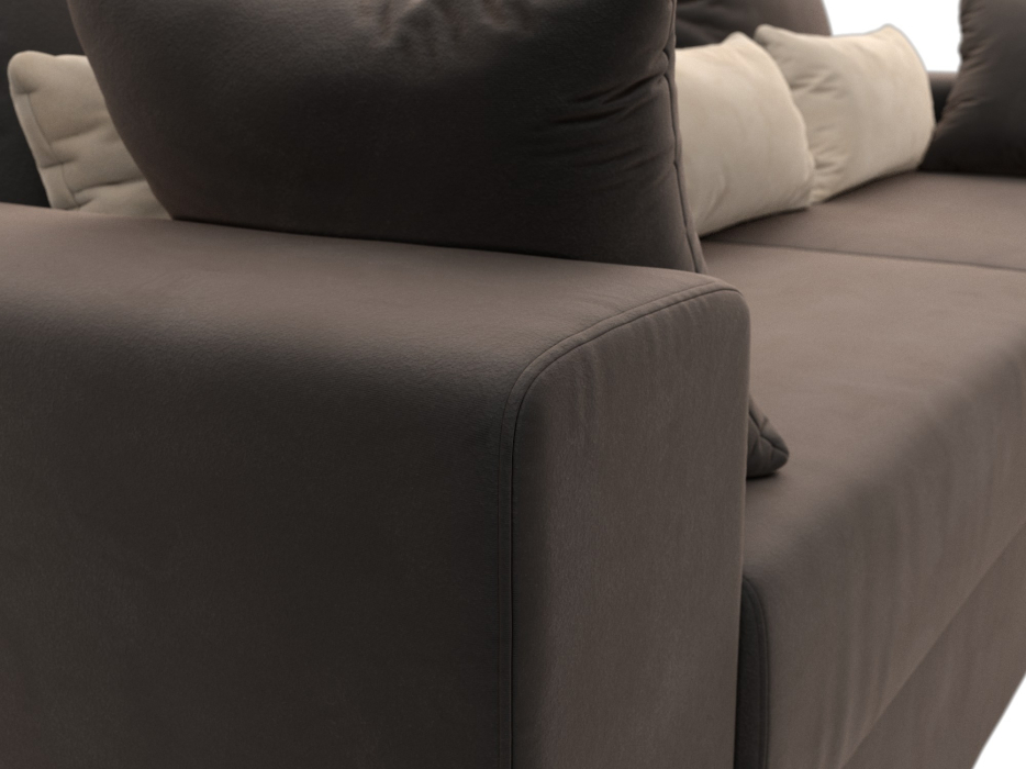 Диваны выкатные, Диван прямой Майами, велюр