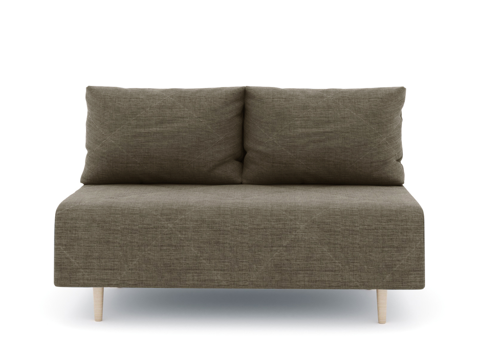 Дизайнерские диваны для гостиной, Диван прямой нераскладной Милли мини 2-х  местный без подлокотников, рогожка Люкс