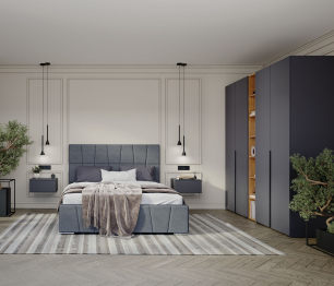 Спальня Лаура Серый уголь