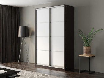 Шкаф-купе Айсберг 150 ВЕНГЕ (белый/глухой)