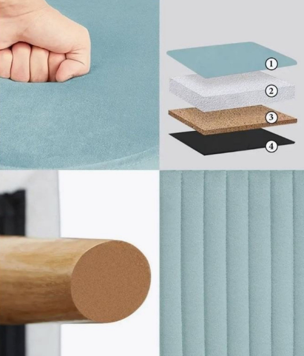 Пуф в прихожую, А-1 Пуф круглый стеганный (на ножках)