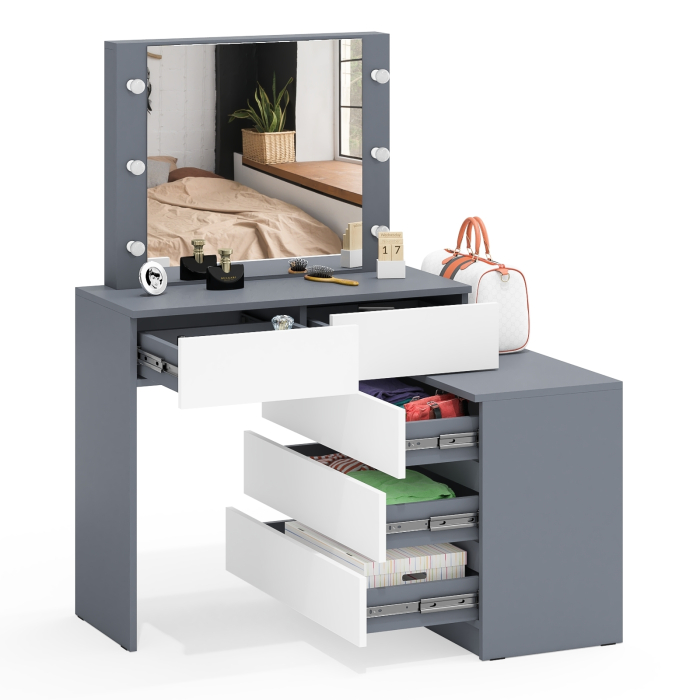 С зеркалом, Туалетный столик с подсветкой 110