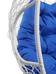 Подвесное кресло ДЛЯ ДВОИХ с ротангом белое