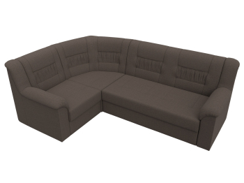 Диван угловой Карелия левый угол, рогожка Амур