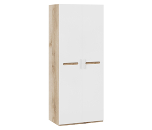 Фьюжн  Шкаф для одежды  (белый глянец/дуб делано)