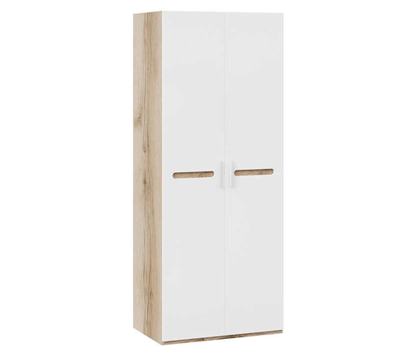 Шкафы распашные, Фьюжн  Шкаф для одежды  (белый глянец/дуб делано)