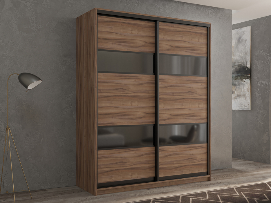 Шкафы-купе 2-х дверные, Шкаф-купе 2х дверный Кааппи 7 140х60