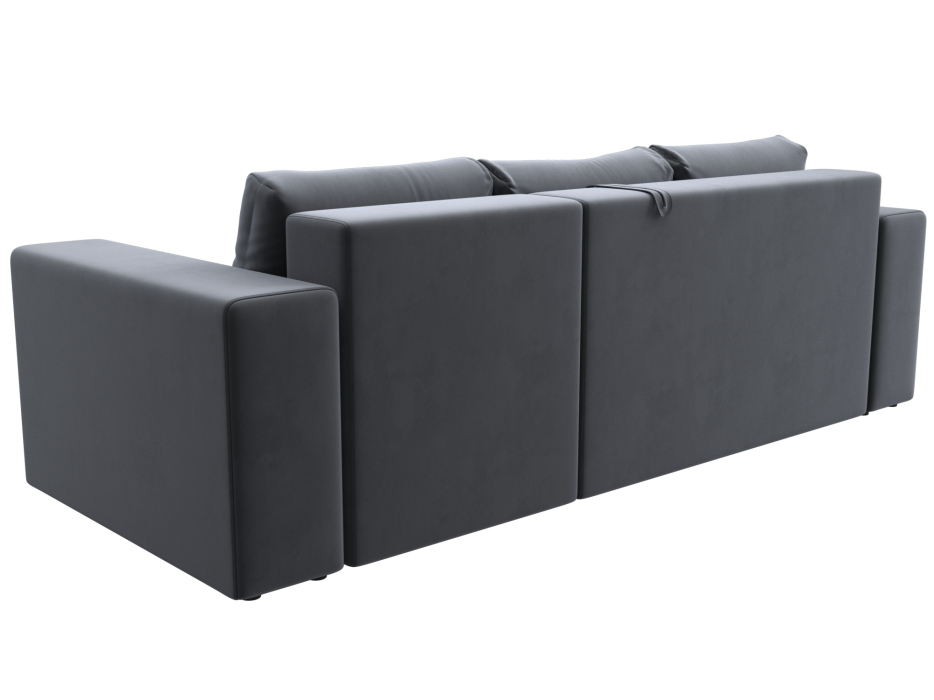 Диваны угловые в гостиную, Диван угловой Лига-076 угол универсальный, велюр SEVEN