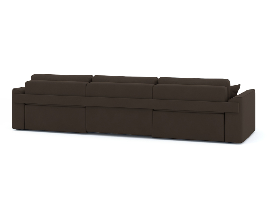 Диваны угловые в гостиную, Диван-кровать П-образный Рафаэль еврокнижка НПБ, велюр