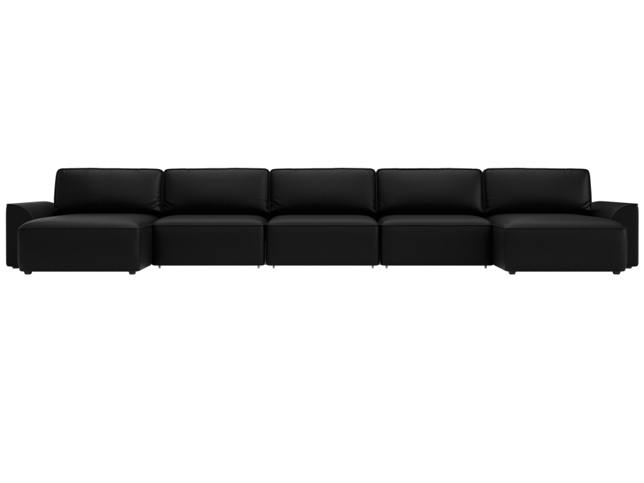 Диваны еврокнижки, Диван П-образный Лига-048 НПБ МегаЛонг, экокожа GRIFON