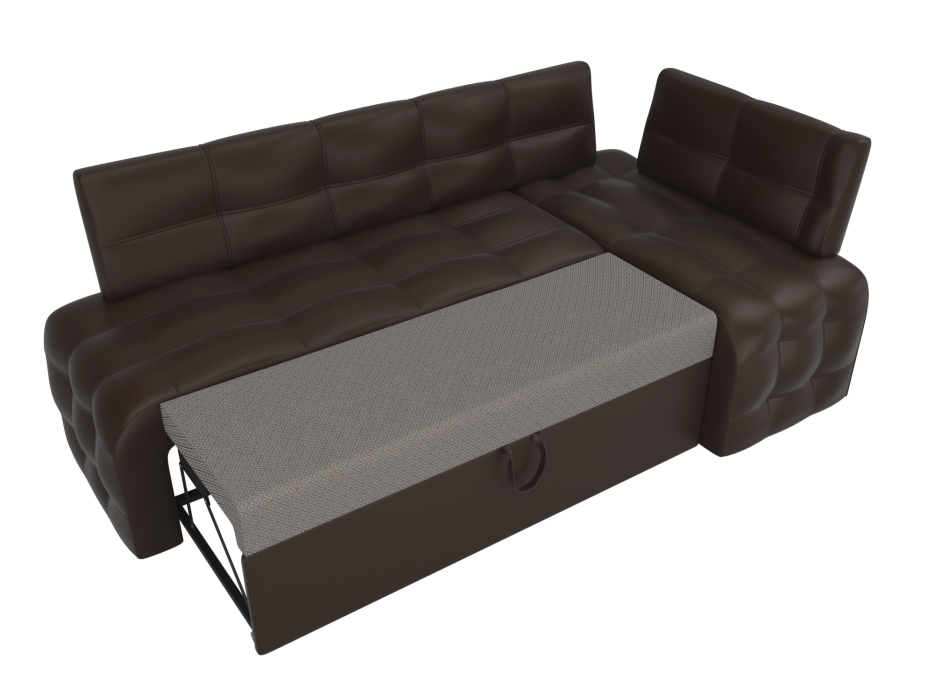 Диваны угловые кухонные, Кухонный угловой диван Люксор правый угол, экокожа