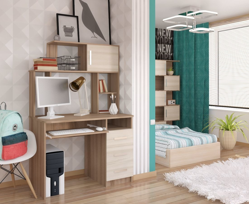 Прямые компьютерные столы, Стол компьютерный Шагус-5 