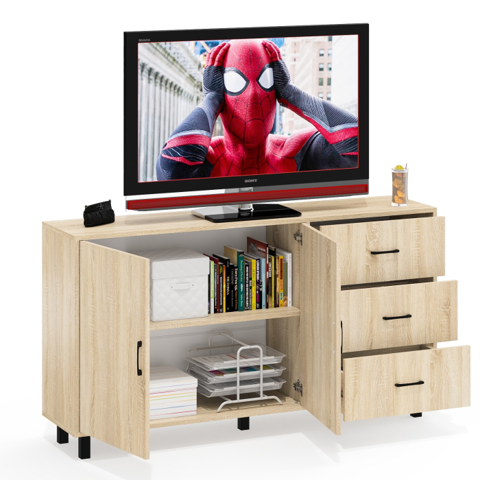 Комоды, Широкий тумба-комод с ящиками и дверками РВК 123-1604