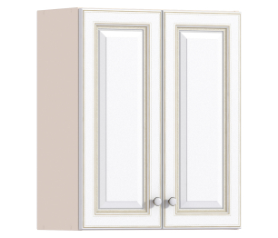 Регина РП-60 Полка с двумя фасадами Песочный/Белое золото