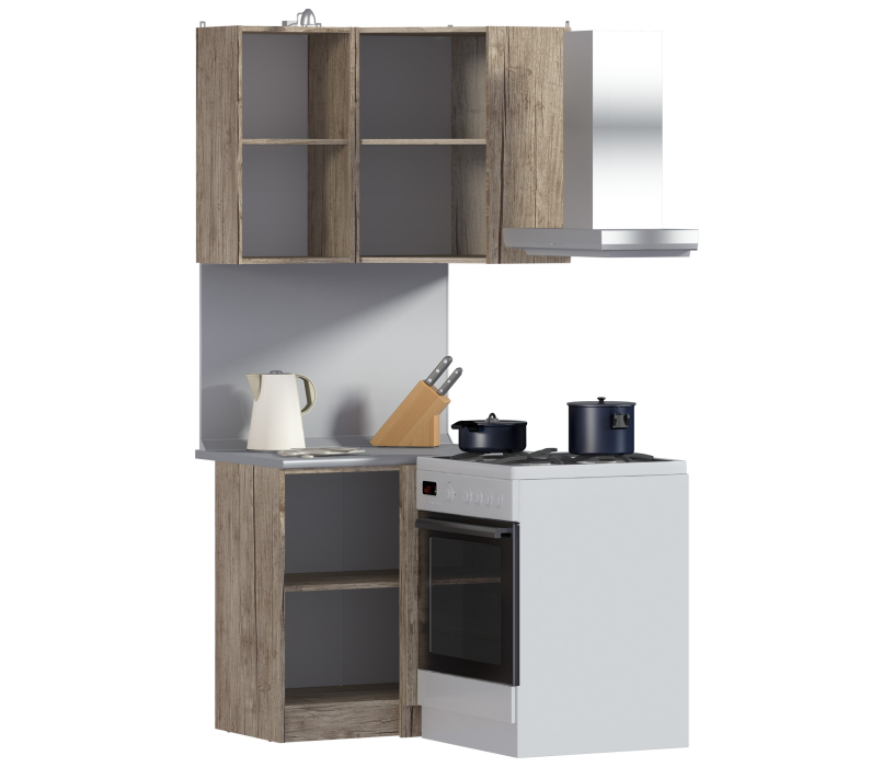 Кухонные гарнитуры, Ангелина угловая Классик Кухонный гарнитур Вишня Мадера/Зеленый