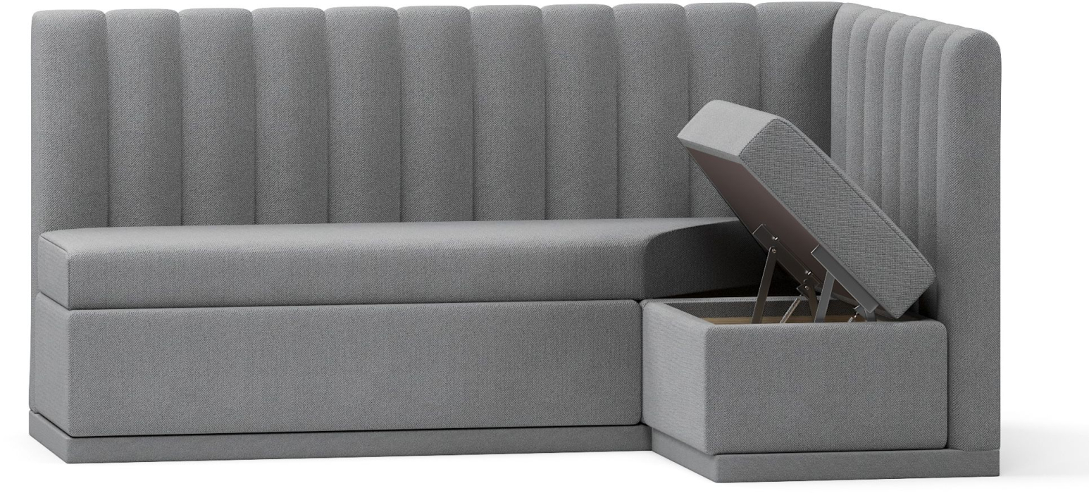 Диваны угловые, Кухонный угловой нераскладной диван Кафф, велюр