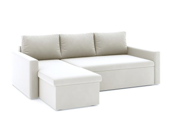 Диван-кровать угловой Турин дельфин, велюр