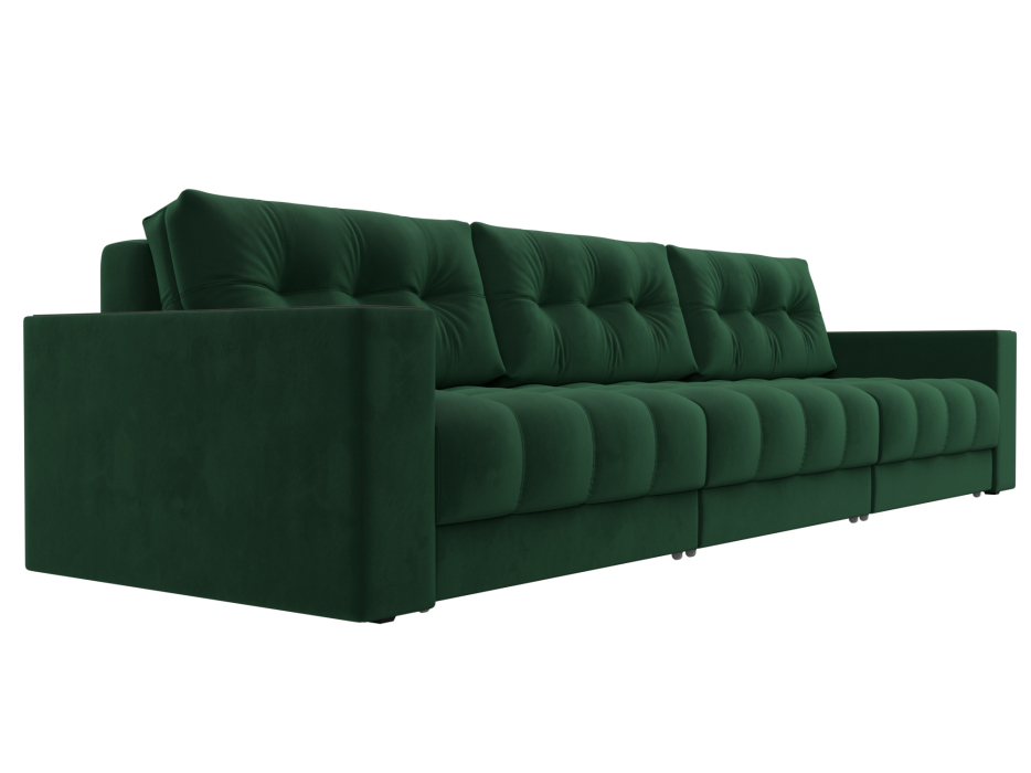 Дизайнерские диваны для гостиной, Диван прямой с декором Лига-049 НПБ Лонг, велюр SEVEN